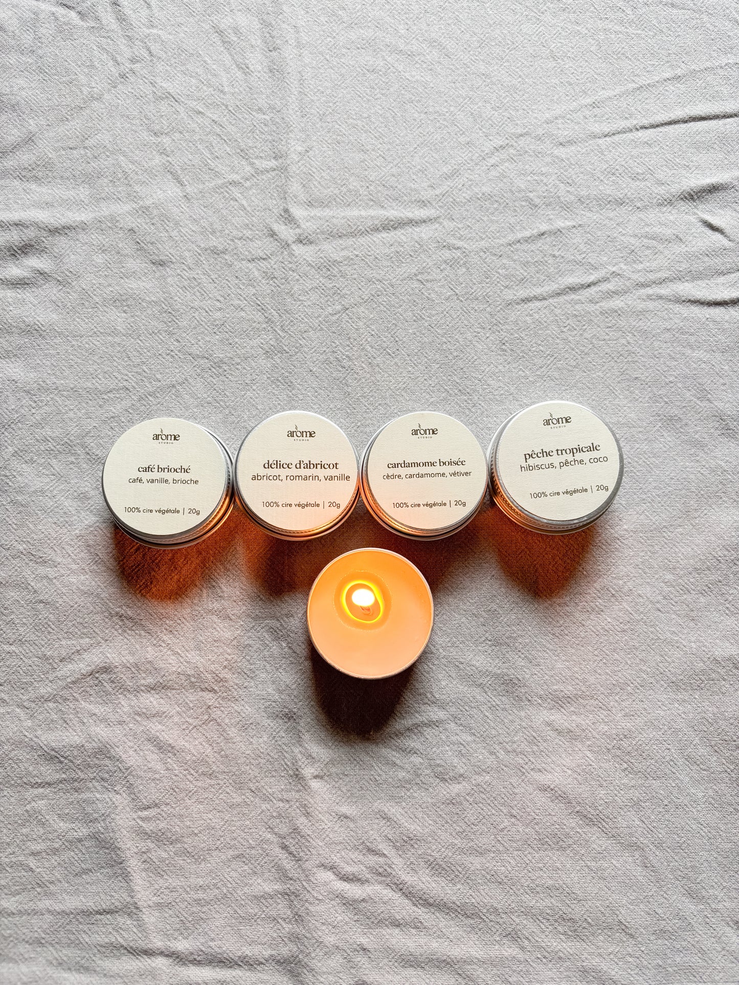 Kit de mini bougies parfumées