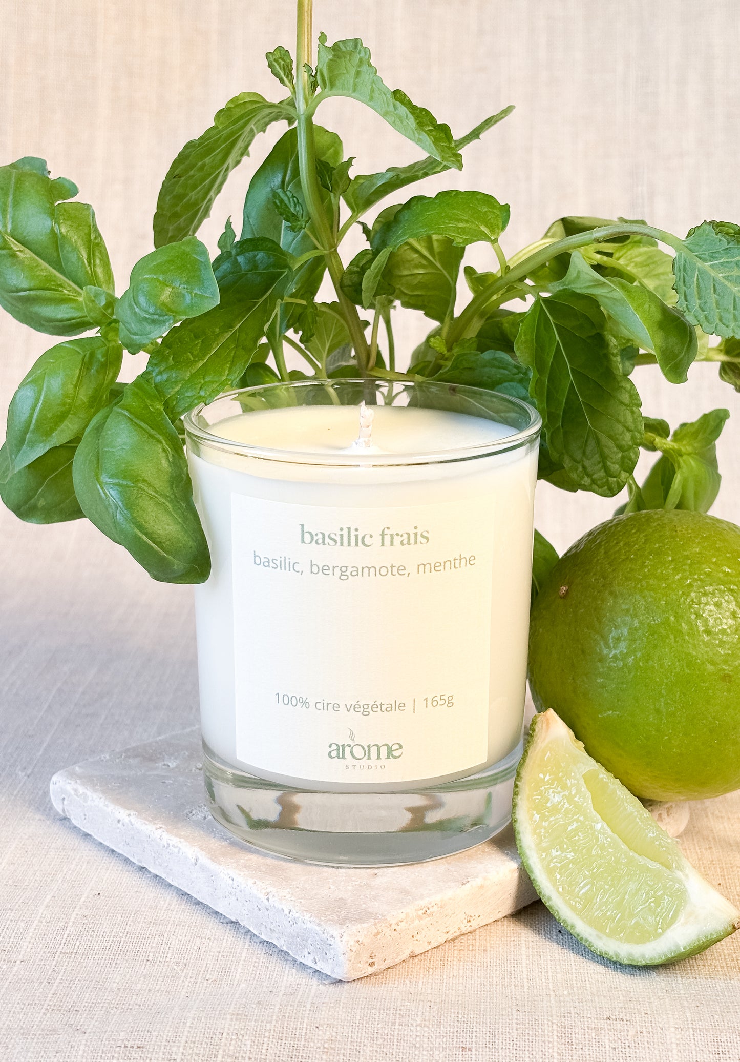 Basilic frais - Basilic +Bergamote + Menthe